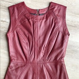 Faux Leather Dress